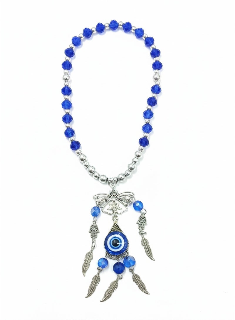 Car chains, cute creative plastic 3D car chain, silver and blue colors, one piece, assorted shapes - Image 2